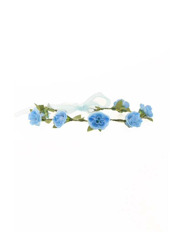 transparent blue flower crown