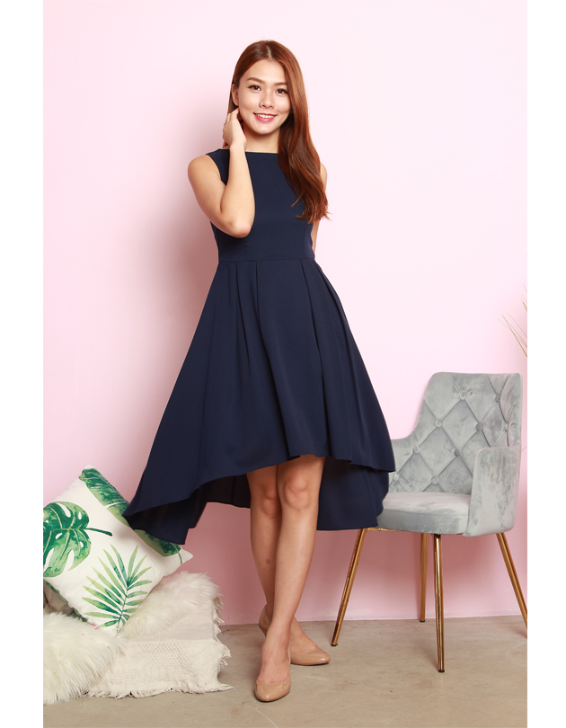 navy blue sundress