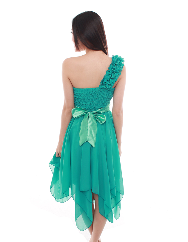 jungle green bridesmaid dresses